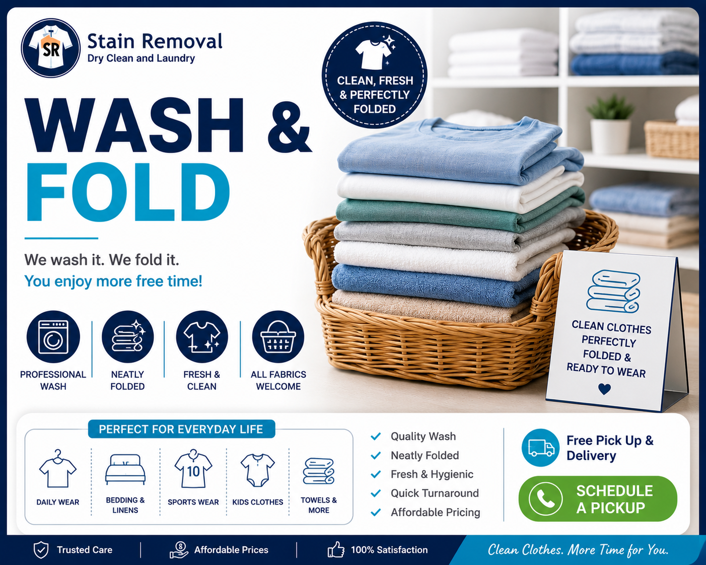 Wash and fold 